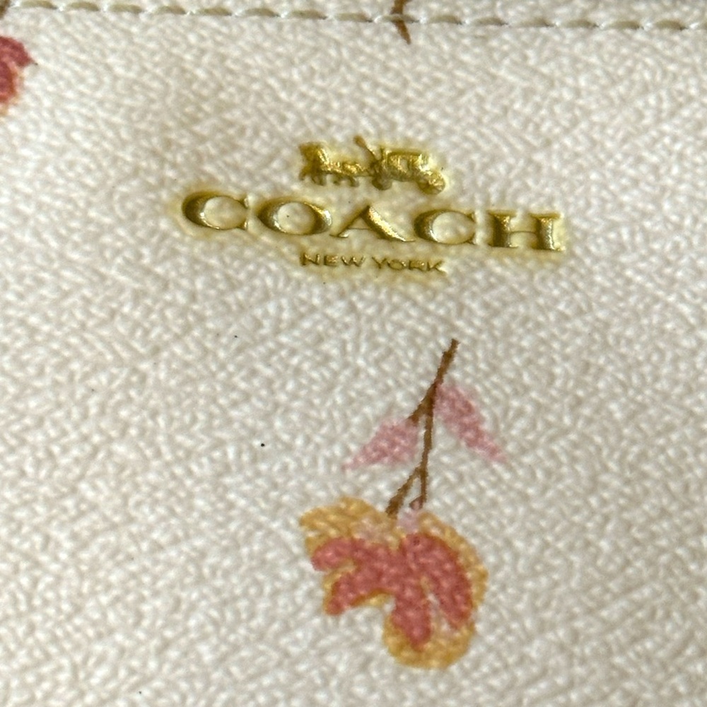 Coach Floral Print Wristlet in Chalk | Style F67550 - Picture 3 of 11